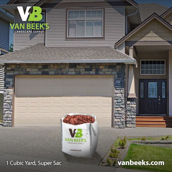 VB Red Rubber Mulch Super Sac